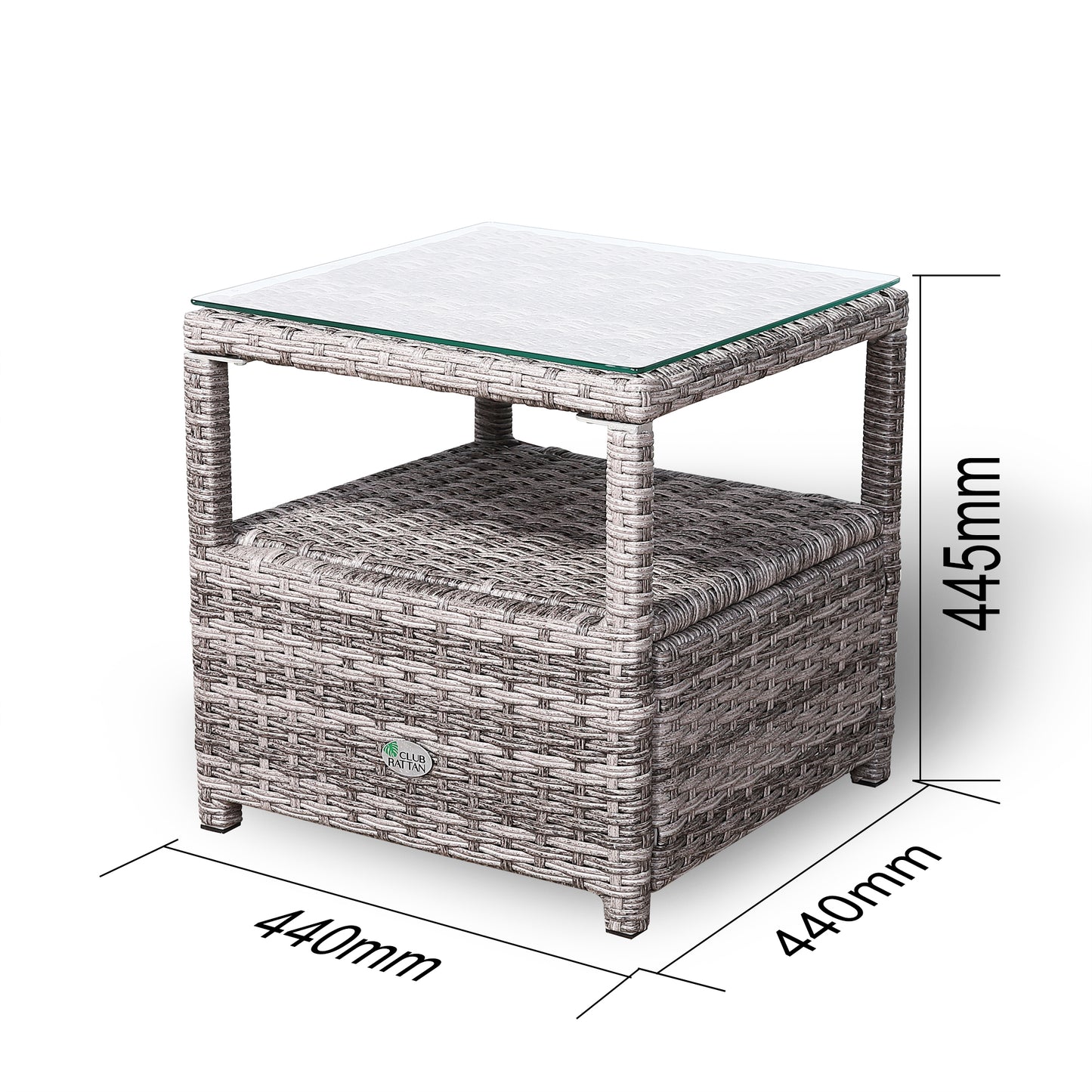 Due in 30/04/25  Modern Range Elite Coffee Table in Grey Rattan