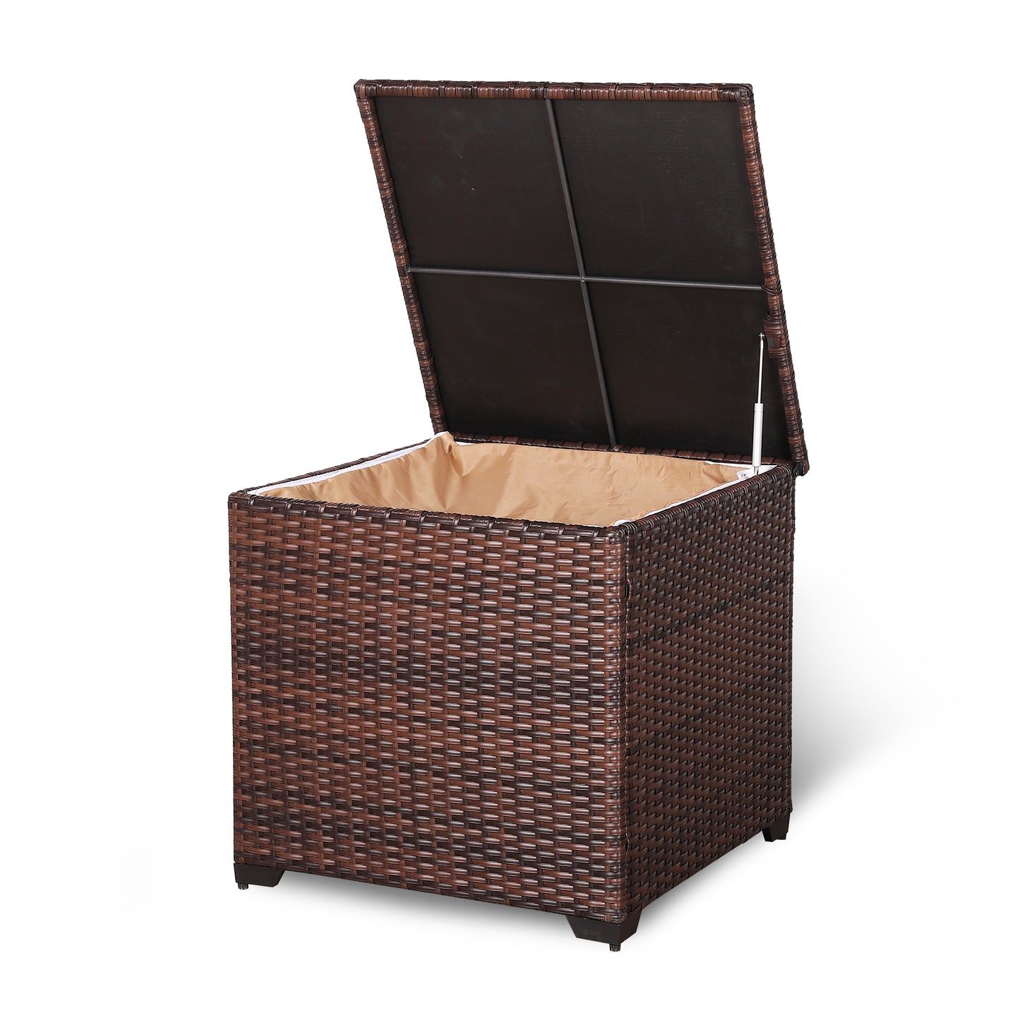 Fällig am 02.05.25 Modern Range Square Aufbewahrungsbox aus grauem Rattan
