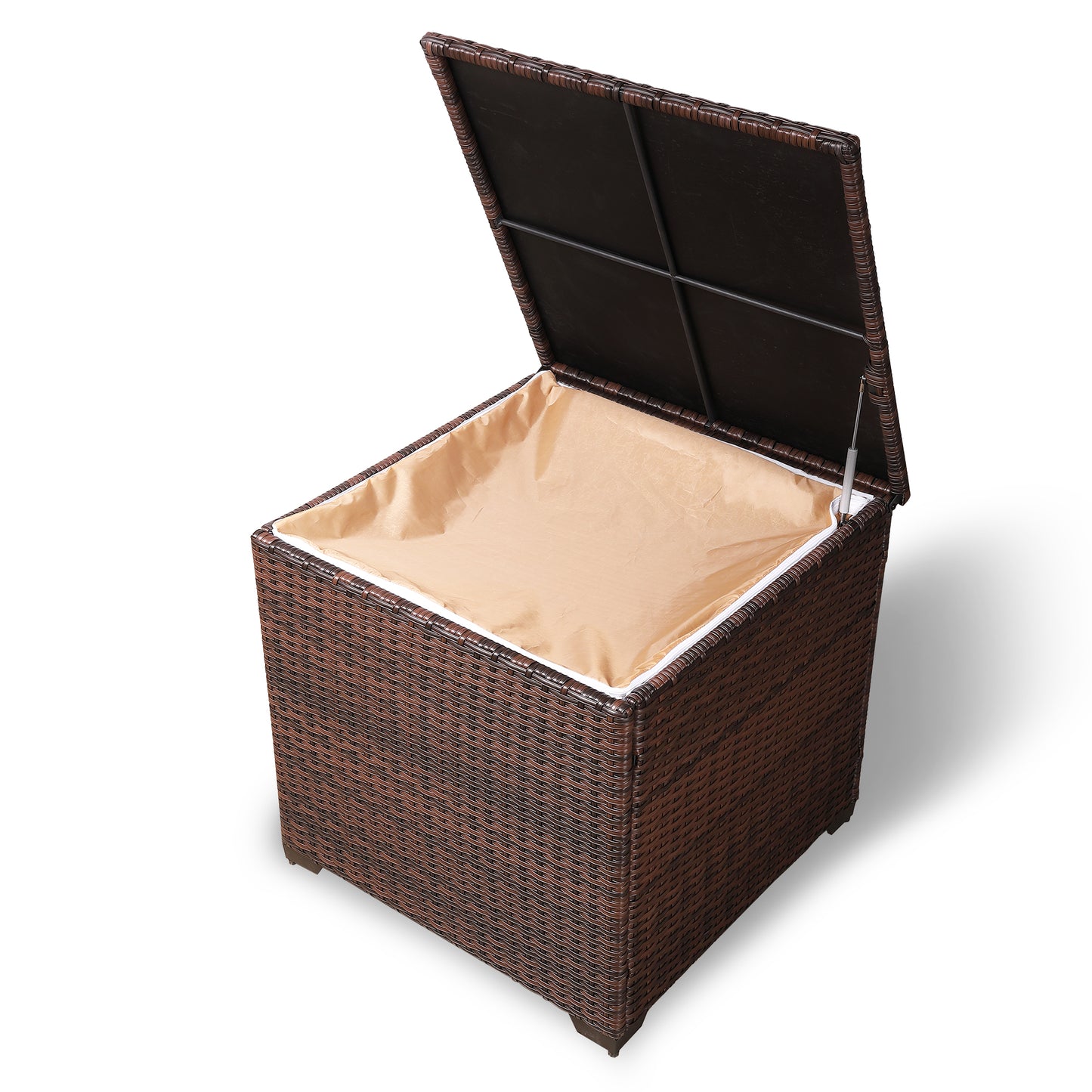 Fällig am 02.05.25 Modern Range Square Aufbewahrungsbox aus grauem Rattan