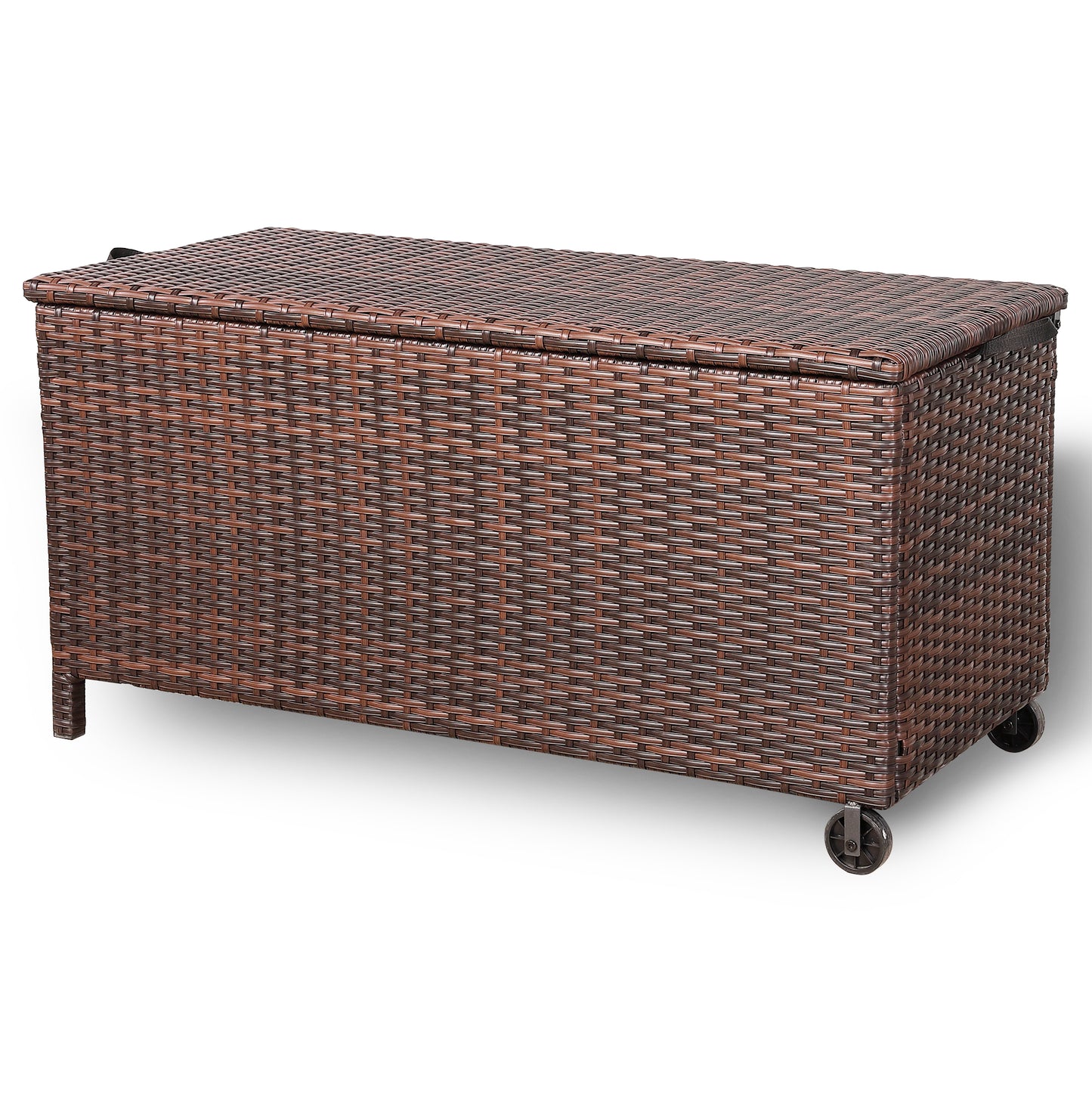 Fällig am 02.05.25 Moderne Reihe Große Aufbewahrungsbox aus grauem Rattan