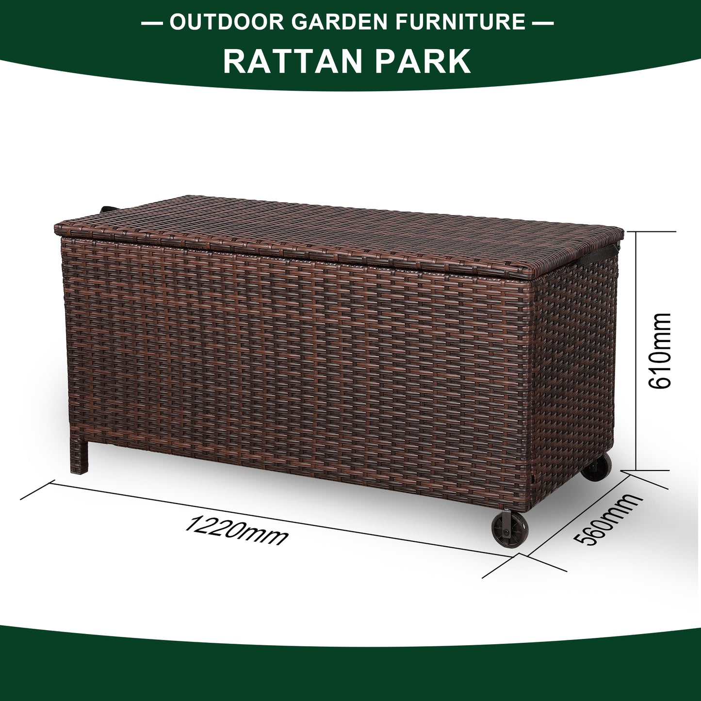 Fällig am 02.05.25 Moderne Reihe Große Aufbewahrungsbox aus grauem Rattan